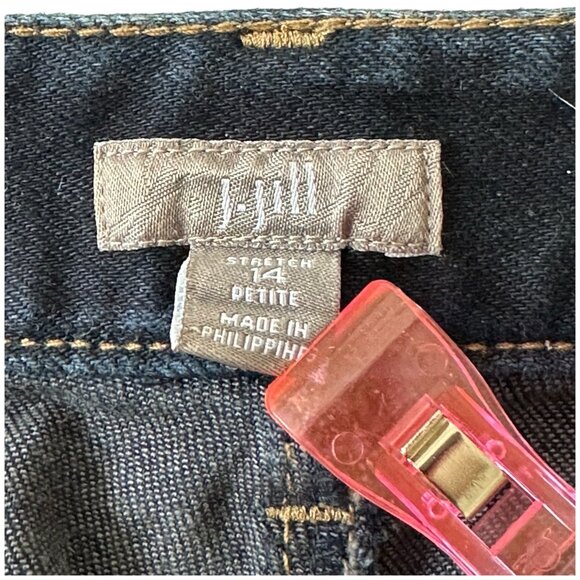 J. Jill Denim Mini skirt, Size 14P, Blue - Picture 3 of 8